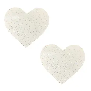 Glow in the Dark Supernova Holographic Twinkle I Heart U Nipple Cover Pasties