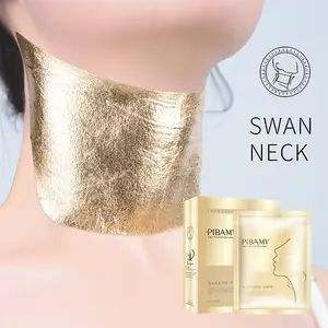 10 pcs Gold Neck Mask, Anti-wrinkle, Lifting, Hydrating and Moisturizing Neck Care Mask, Hydrating Neck Skin Care Mask,Facial Care for Women, Gift