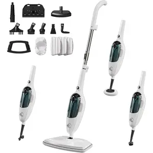 Steam Mop & Handheld Steam Cleaner, 1100W Electric Steam Cleaner for ,  Heat 20s, Adjustable Steam, Detachable Water , 11 Accessories for Floors, Windows, Clothes