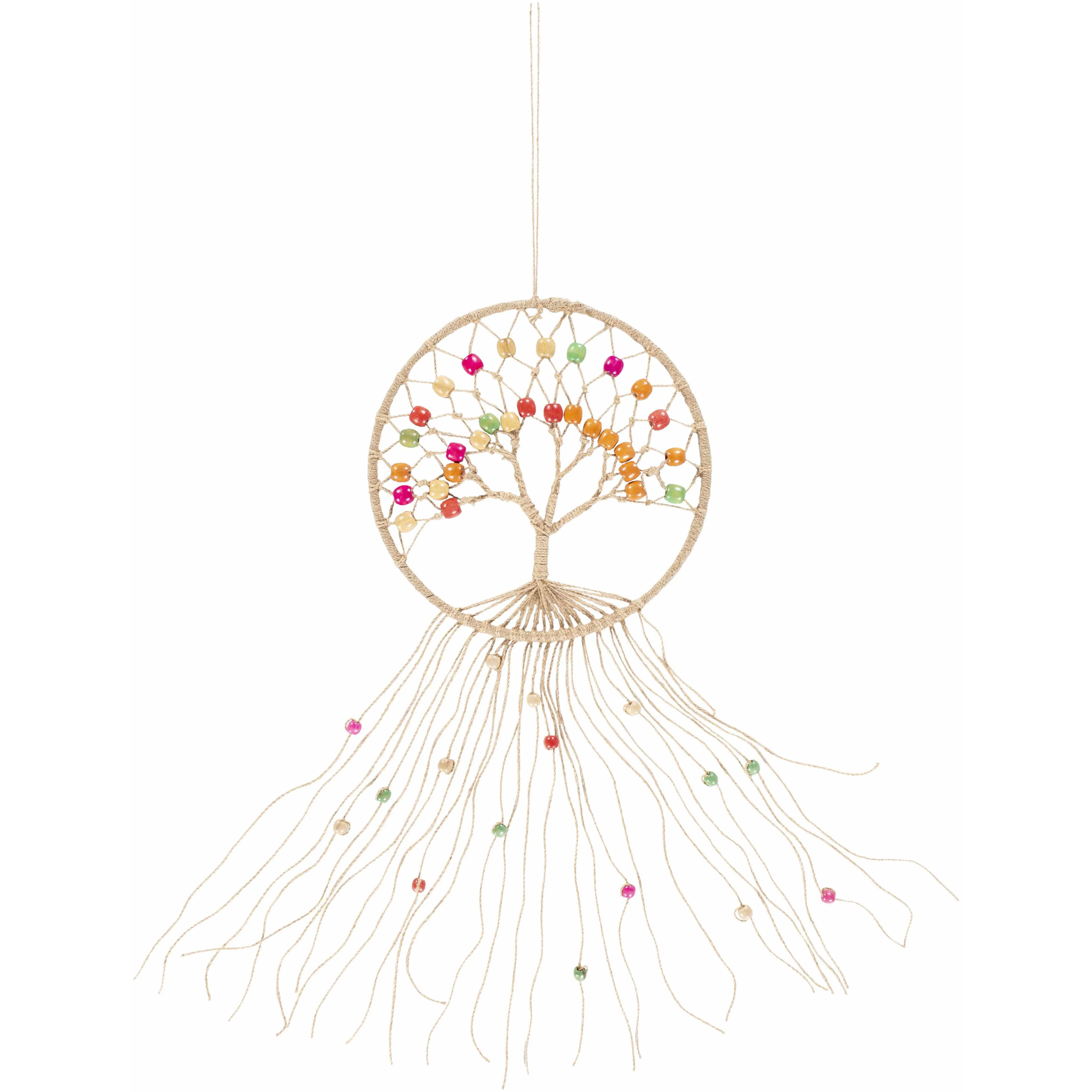 Mapua Colorful Beaded Macrame Wall Hanging Decor