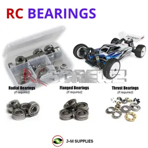 RCScrewZ Metal Shielded Bearing Kit asc122b for Team Associated RC10B74.2 Team Kit 1/10 Electric 4WD Off-Road Buggy (#90036) | UPG