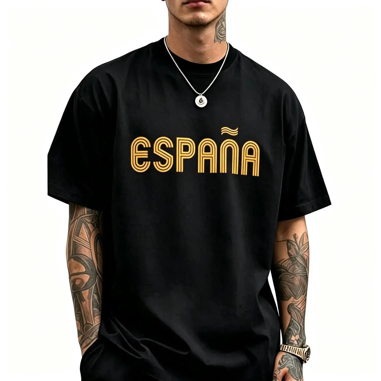 Spain Flag Cotton Sports Top - Sporty Chic, Vintage Prints, Casual Outdoor Wear with Espana Pride
