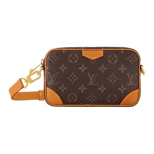 Louis Vuitton Classic Monogram Coated Canvas Mini Shoulder Bag for Men, Brown