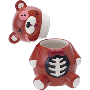 FUJIMA 4.5" ZOMBIE SCARE BEAR STORAGE JAR