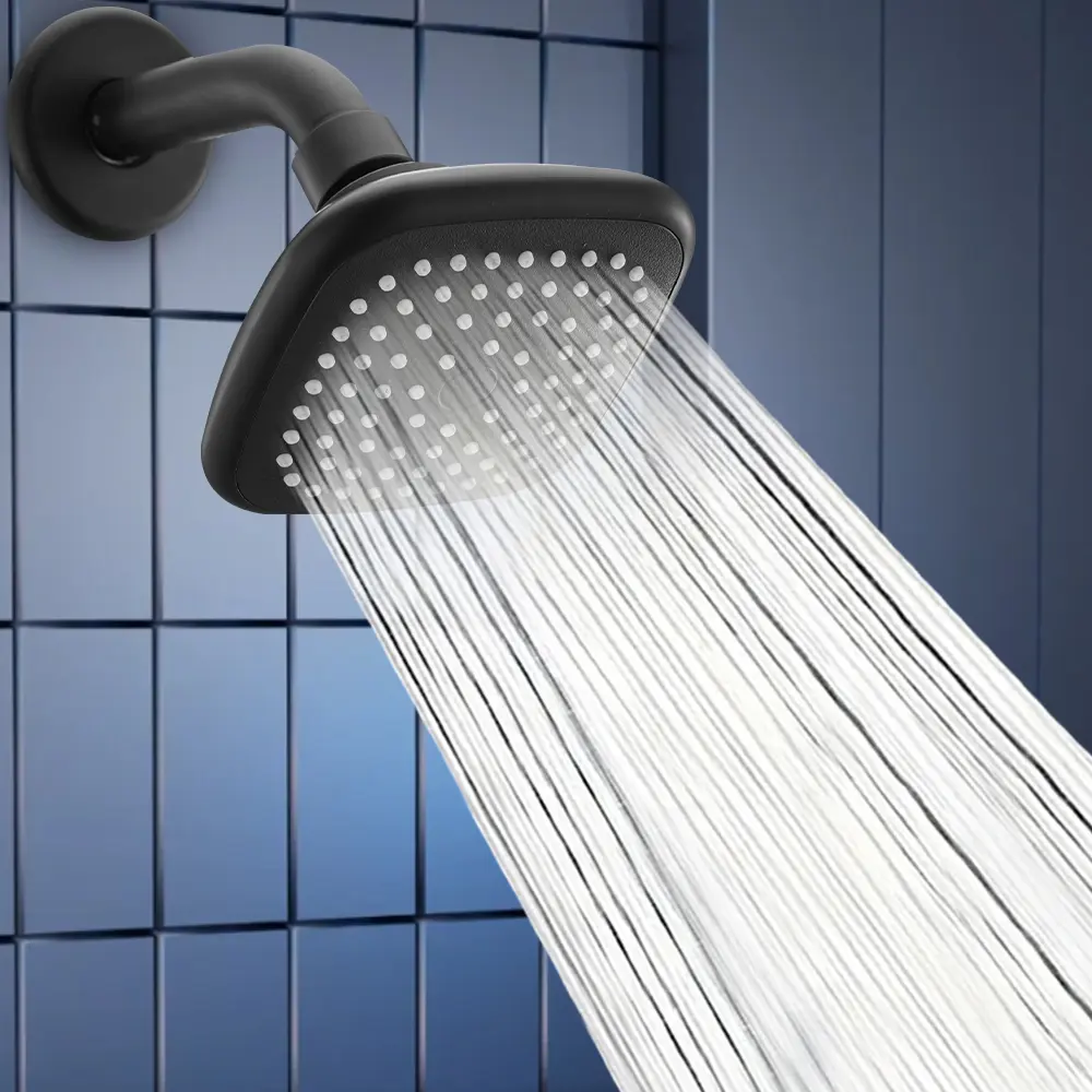 High-Pressure Bathroom Shower Head with Strong Spray, Universal Fit for High- and Low-Water-Flow Showers