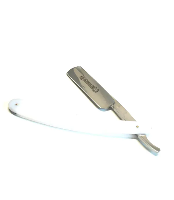 White Professional Men's Classic Straight Razor Smooth Color