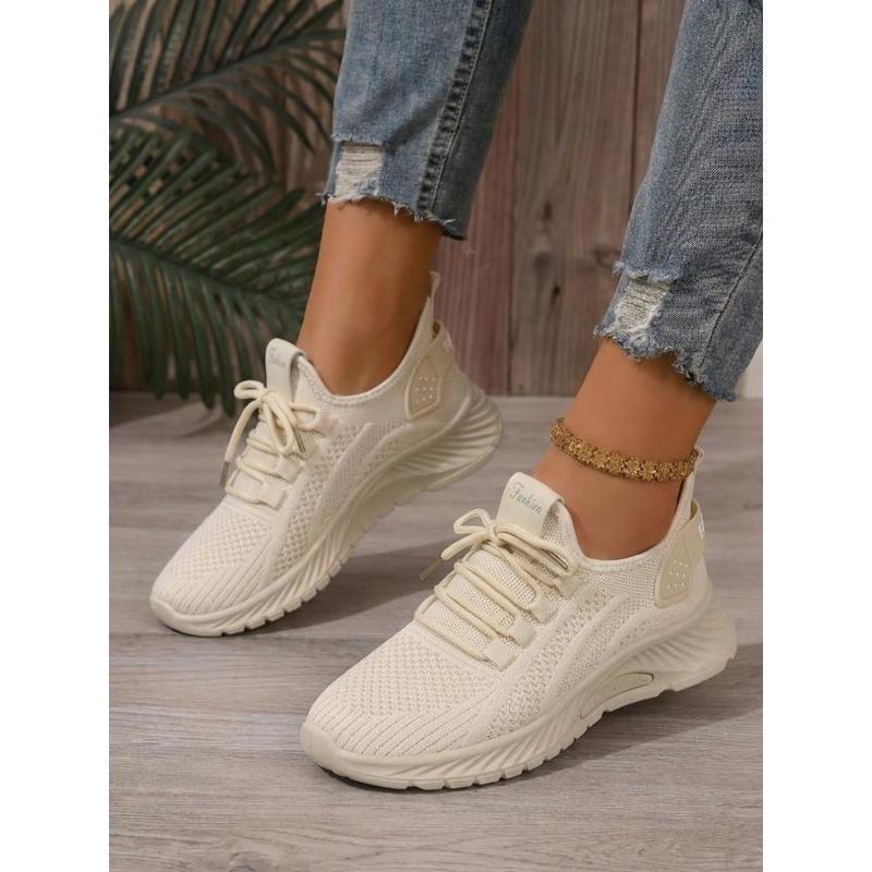 Women's Retro Casual Sneakers - Breathable, Cushioned Thick-Sole, Lightweight Shoes for Women, Ideal for Office & Daily Commute, 2026 Chic Fall Casual Trainers (Black, White, Khaki, Pink)