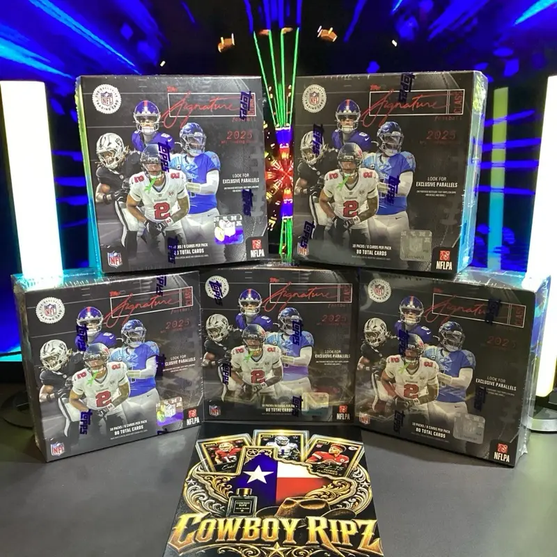 PYT____Football Card Break 5 MEGA boxes - Break #5-----[ 5 ] 2025 Topps Signature class football MEGA boxes