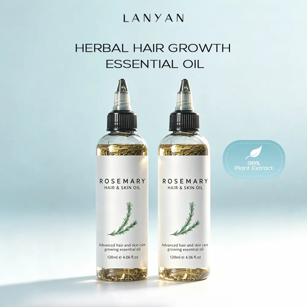 LANYAN Nature x Science Lightweight Rosemary & Argan Oil Blend - 100% Natural Extract Beauty Treatment, Rosemary & Mint Infused, Natural Hair Care, Hair Loss Solutions, Scalp Root Enhancer, Promotes Growth, 120ml Scalp Care Routine