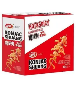WeiLong Konjac Spicy Snack Strips 20-Pack Chinese Style Moyushuang Latiao Snack Sticks Fragrant Spicy Flavor 13oz Boxed Snacks