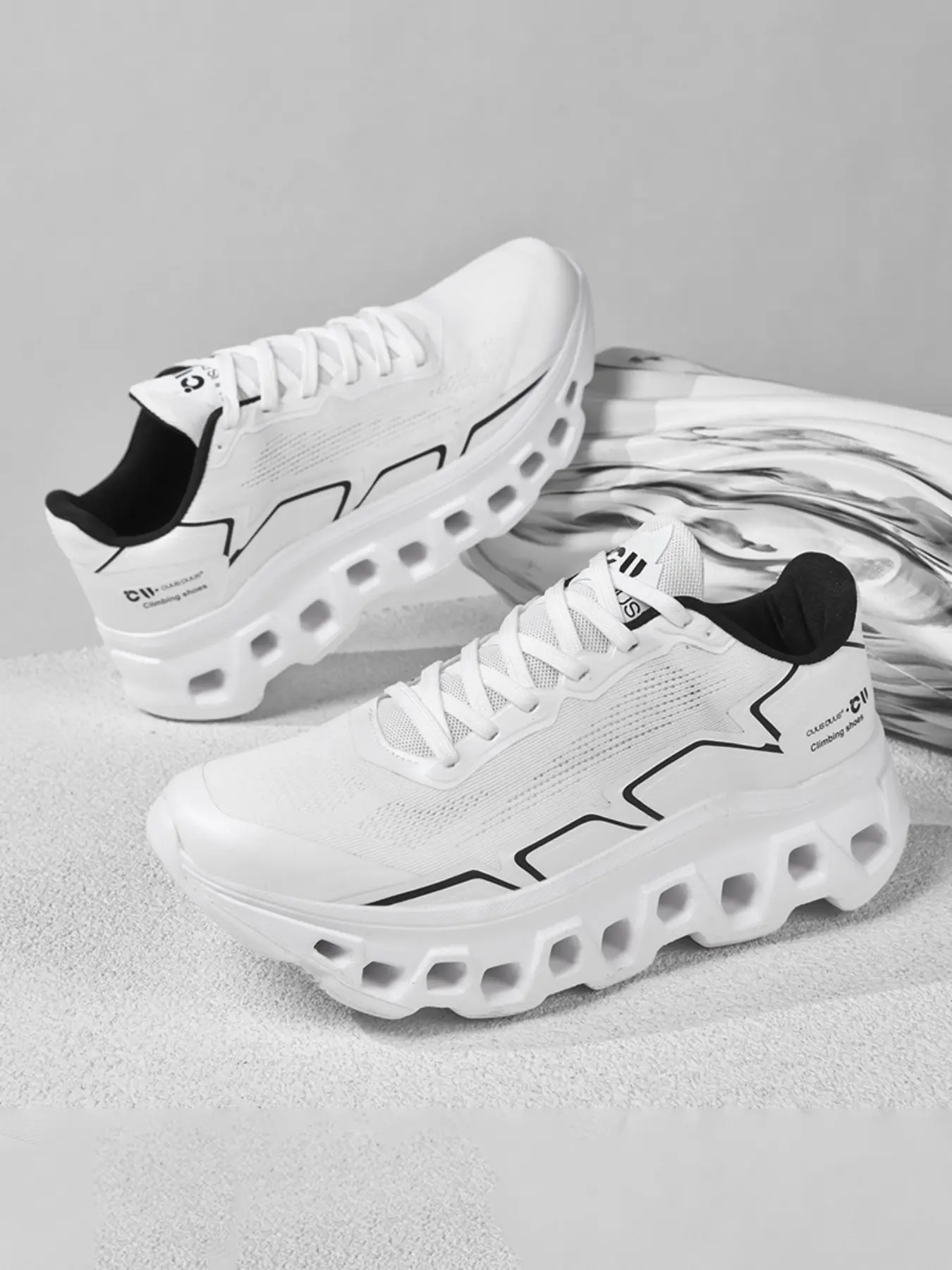 Men's Low Top Athletic Running Shoes, Breathable Mesh Patchwork Design, Sporty Style for All Seasons, Trendy Running Shoes, Sizes 39-45, Four Colors Available