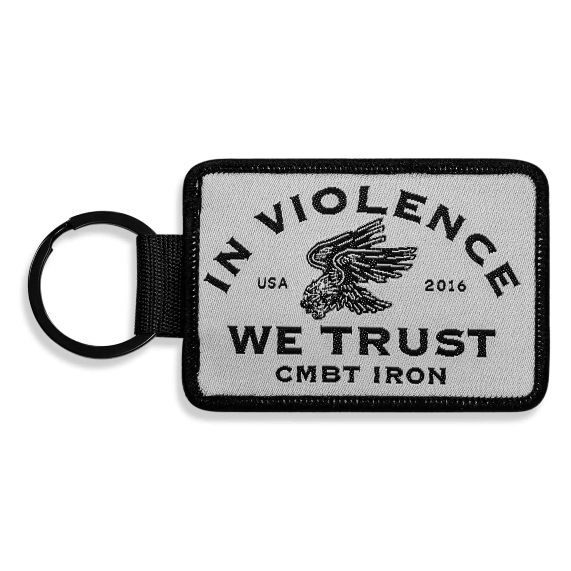 In Violence We Trust Flight Tag Keychain