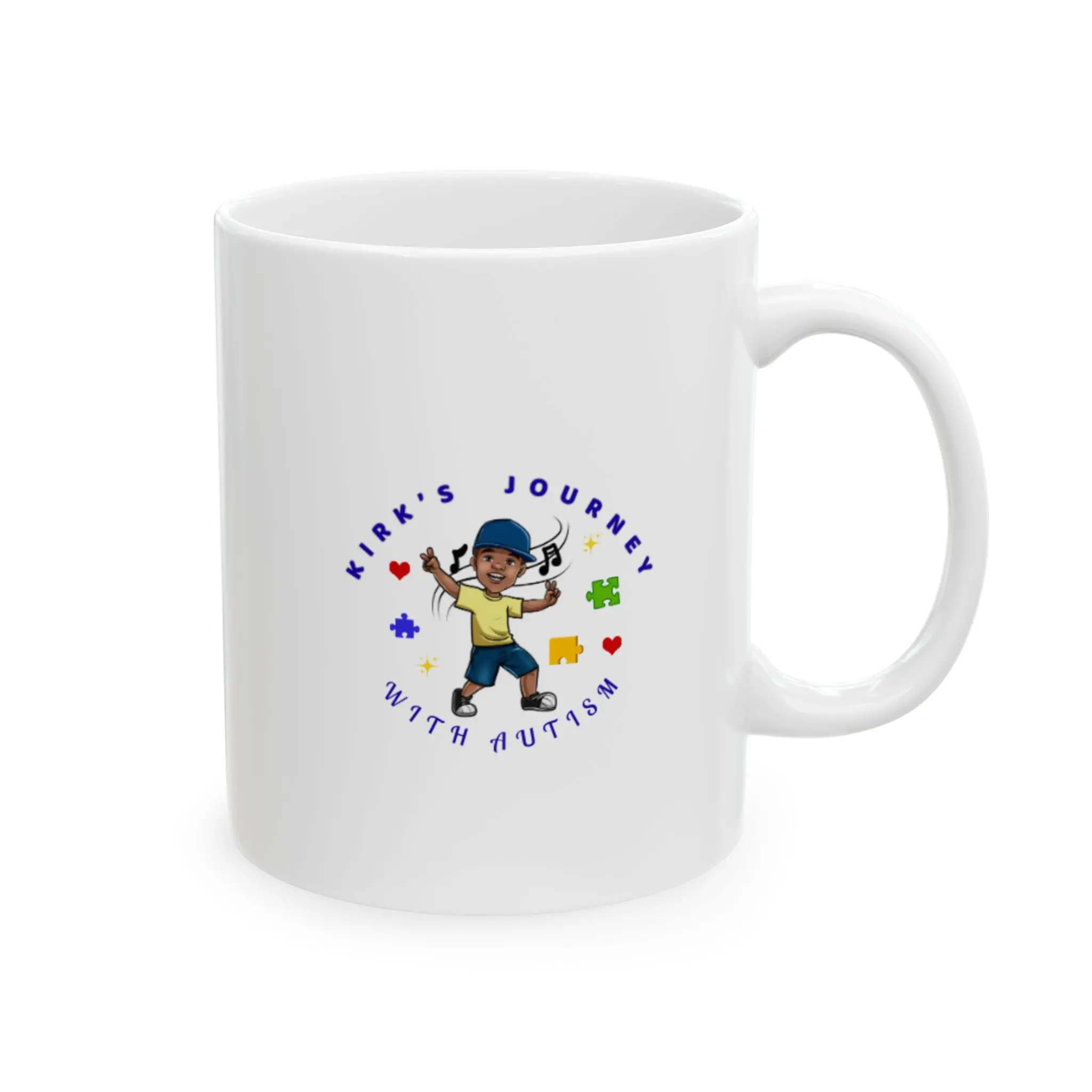Colorful Autism Awareness Ceramic Mug | Fun Gift for Birthdays, Anniversaries, Holidays, or Just Because | 11oz & 15oz Options