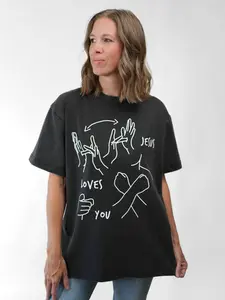JESUS LOVES YOU ASL T-SHIRT