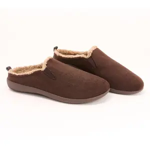 Revitalign Orthotic Mens Memory Foam Wool Slippers - Dundee Cozy