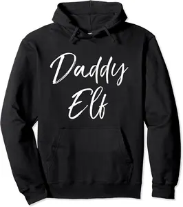 Fun Matching Family Christmas Elf Costume I'm the Daddy Elf Pullover Hoodie - Phoebeumba Shop 94B0816TSXPH