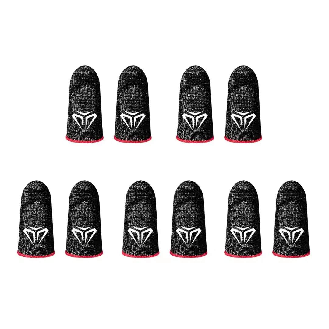 10pcs Gaming Fingertip Gloves for Gamers - Anti-Slip, Moisture-Proof, Touchscreen Compatible, Breathable, Superconducting Fiber Phone Accessory with Handheld Protection, Lightweight Cover, Mobile Game Controller Grip fps