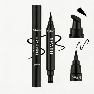 Winged eyeliner stamp,Stick Winged Eyeliner Stamp For Quick and Easy Cat Eye Makeup, SmudgeProof & Waterpoof Eye Liner Cat Eye Stencil Makeup Tool, Wingliner, Liquid Eyeliner Pens 1