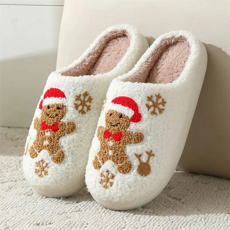 Gingerbread Christmas Slippers Footwear Walking Shoes
