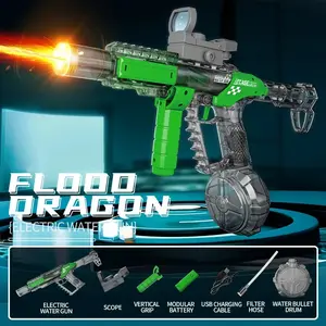 Summer Essential Light-Up Automatic Sprayer Toy, High-Speed Electric Blaster for Pool & Backyard Battles, Great Gift for Kids