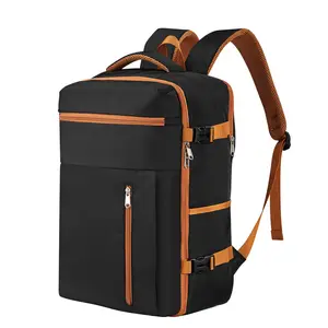 Large-Capacity Travel Backpack 18" Laptop Compartment, Anti-Theft, Trolley Sleeve, Dry Wet Separation, Business Commute Bag for Men Women hiking pack Carry on Backpack with Laptop Compartment