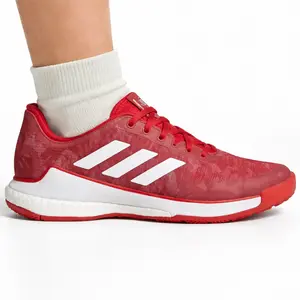 Adidas Women's Red Crazyflight Sneakers, HR0633 (No Box)