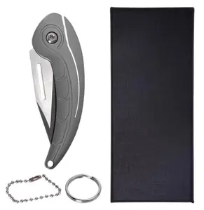 Urban Tactical EDC: Precision Razor-Sharp Folding Knife with D2 Steel Blade & Grip-Tek Handle - Ultimate Multifunctional Outdoor Tool for Survivalists & Gadget Collectors