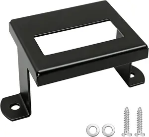 Radar Sensor Protector Cover Compatible with Honda Pilot CRV 2017-2022, Featuring Front Radar Sensor Anti-Theft Steel Cover with 2 Mounting Options Security Screws Kit​ for Pilot Accessory (Black)