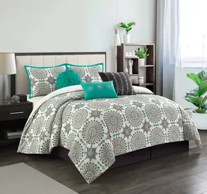 Stevie Multicolor Abstract 7-Piece Comforter Set