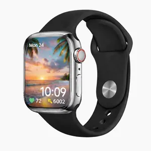 Smart Watch 2.19″ HD IPS Touchscreen Bluetooth Call IP67 Waterproof Heart Rate Monitor NFC Connectivity Silicone Strap