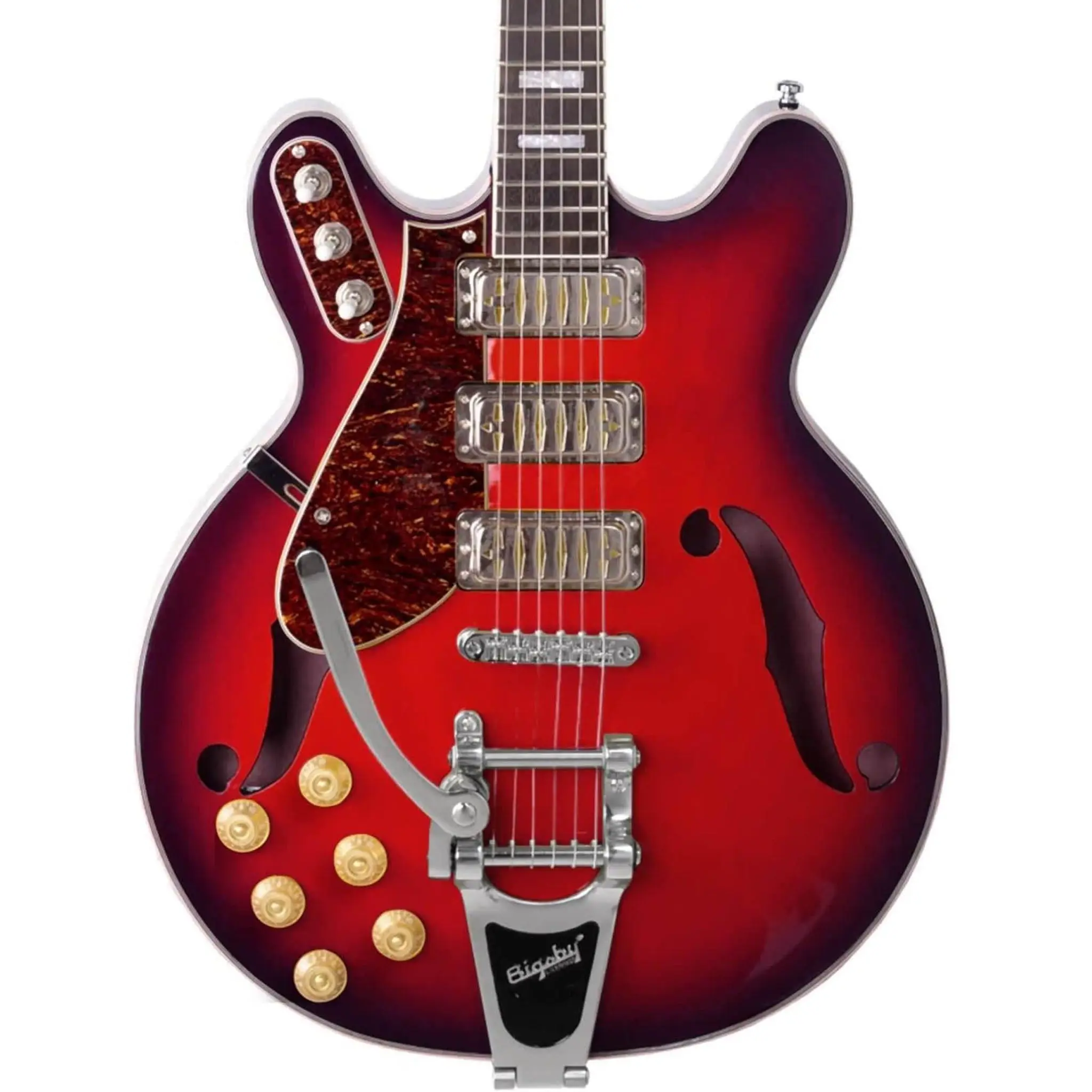 Airline Guitars H78 Left Handed Vintage Redburst