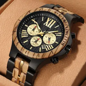 Men Luxury Fashion Wood Watches Men Business Simple Wood Quartz Watch Relogio Masculino Luxury Watch Pure handmade