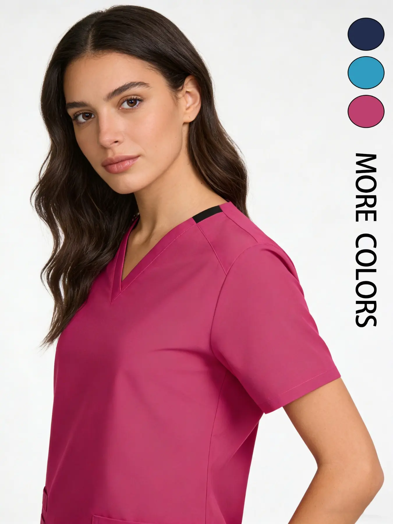 Summer Lightweight Quick-Dry Hospital Uniform for Women, Soft Medical Scrub Top, Wrinkle-Resistant and Easy to Clean, Designed for Healthcare Workers