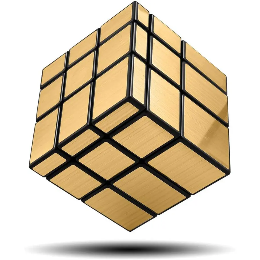 Shengshou Gold Mirror Cube 3x3x3, Different Shape Shifting Puzzle