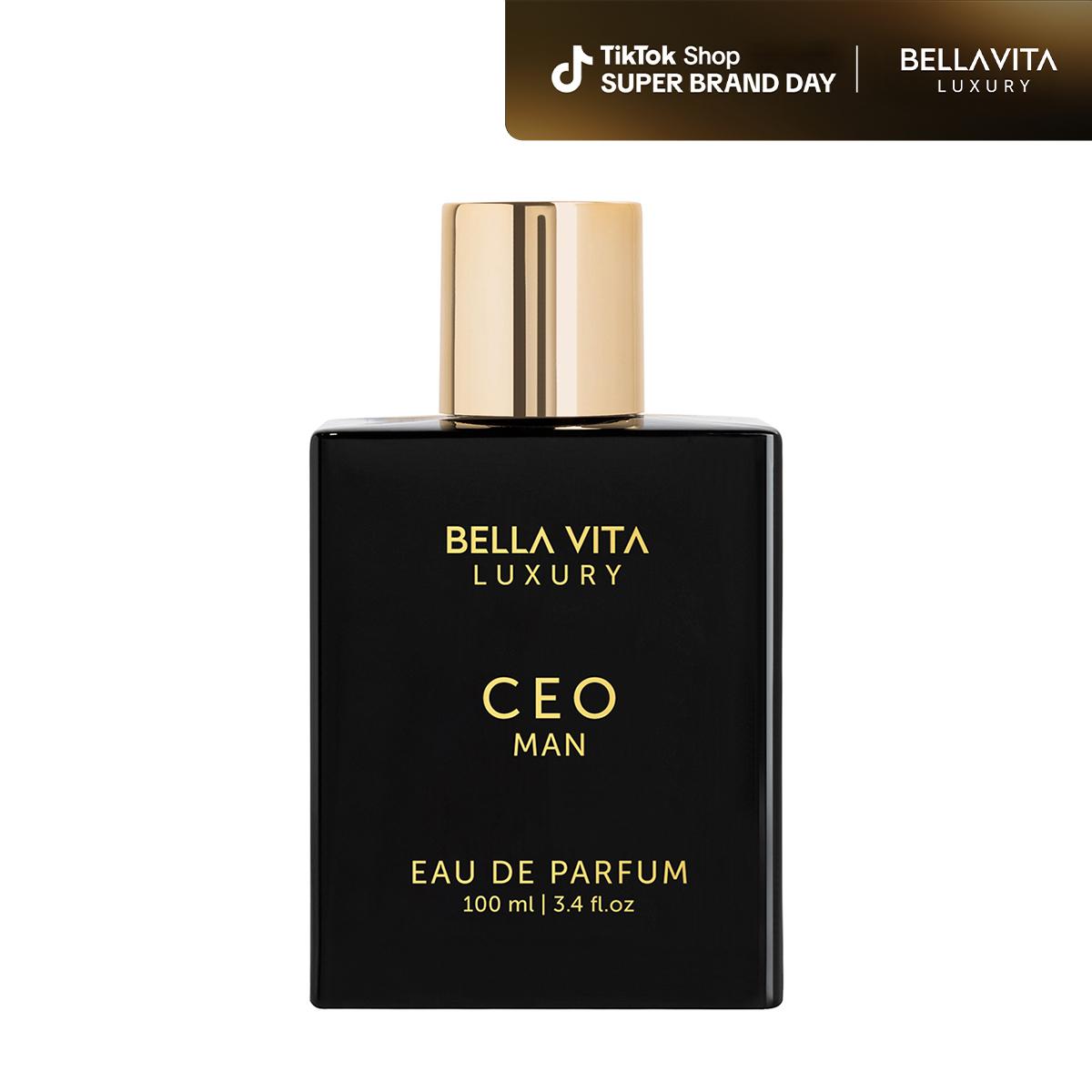 Bella Vita Luxury's CEO Man Eau De Parfum 100ml (3.38 Fl.oz) | Lemon, Lavender, Tonka & Agarwood | Long Lasting Perfume for Men | Vegan Perfume | Perfect Father's Day Gift for Him | Super Brand Day Exclusive