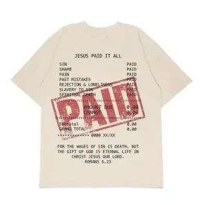 Jesus Paid It All Slogan T-shirt, Cute Christian Graphic Tee, Christian t shirts, Vintage I Love Jesus Shirt, Jesus design 2025, Gift For Men And For Women, For Men, Ful Size