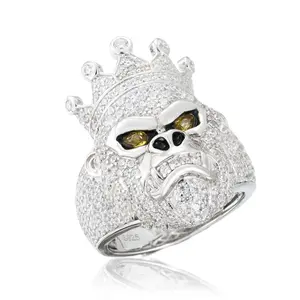 【#R511 】King Kong Ring UCCIYO S925 Sterling Silver Synthetic Moissanite Ring for Women Men Hip Hop Jewelry Gift 【#R511 】King Kong Ring UCCIYO S925 Sterling Silver Synthetic Moissanite Ring for Women Men Hip Hop Jewelry Gift