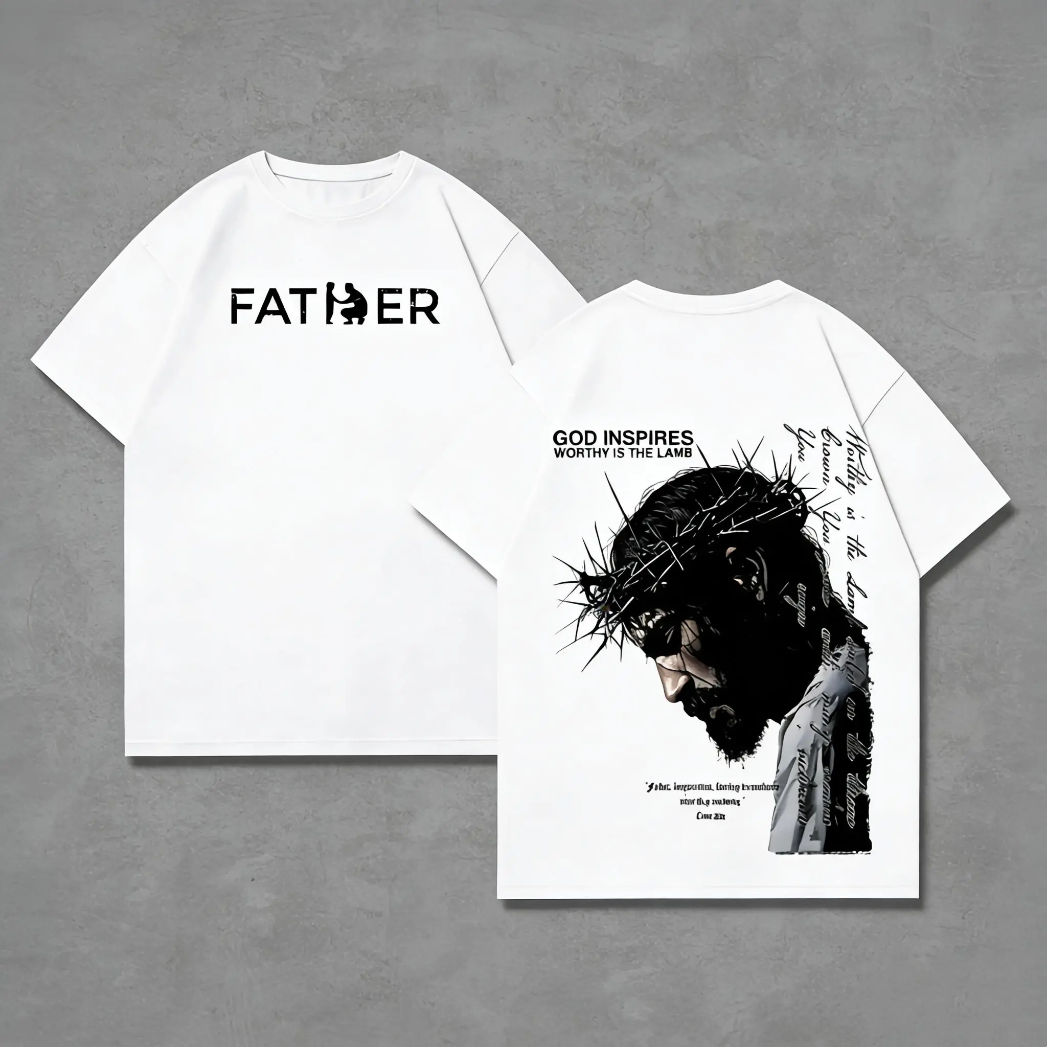 valentine shirts FATHER , FORGIVE THEM Vintage Jesus Christian Oversized T-Shirt / Tank Top / Hoodies, God Inspires Faith Graphic Tee, Religious Streetwear, Gospel Worship Shirt, Gift for Believers graphic  tees