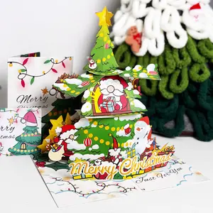 3D Pop-Up Christmas Card Whimsical 3D Christmas Tree,–Merry Christmas Greeting Card with Envelope, Christmas Gifts for Kids Women Men gift  cards
