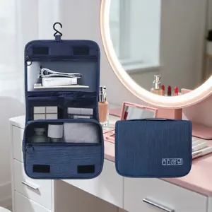 Travel Hanging Toiletry Bag Unisex, Multifunctional Toiletry Bag, Large Capacity Waterproof Cosmetic Storage, Dry Wet Separation, Dustproof Portable Organizer