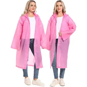 2PCS Rain Ponchos for Adults Reusable - Rain Coats for Adults Rain Jackets Raincoats for Men Women