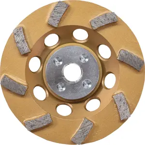 Makita (A-96403) 4-1/2" Low-Vibration Diamond Cup Wheel, 8 Segment Turbo