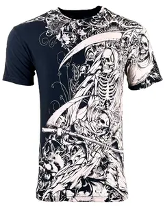 Xtreme Couture By Affliction Men's T-shirt Dark Hallucination Crewneck Cotton