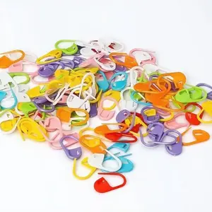 Random Color Anti-slip Plastic Crochet Marker, Multipurpose Anti-slip Safety Knitting Marker, DIY Handmade Knitting Accessories