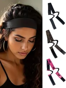 3 Pcs Elastic Band Lace Melting Bands Adjustable Wig Headbands for Lace Frontal Laying