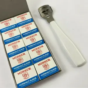 100 Blades Corn Cutter Callus Hard dead Skin Remover Pedicure & Foot Razor USA Pedicure Set Stainless Steel