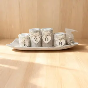 Creative Wooden Scented Candlestick Set, Unique Home Incense Burner, Perfect Gift for Home Decor and Aromatherapy, Any Occasion, Aromatic Scent