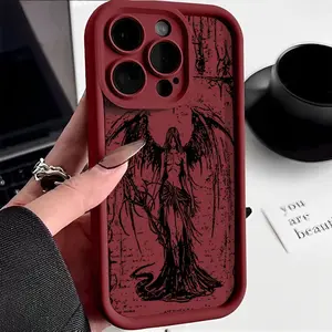 Dark Angel phone case for iPhone 16 Pro Max, 15, 14, 13, 12, 11 Pro Plus. IP13ProMax/IP14ProMax xs x xsmax