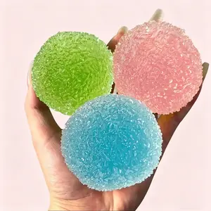 Ship Include - Pawtoto Handcrafted Crystal Mochi Ball Squishy, Soft Stress Relief Fidget Toy, Sensory Decompression Toy for Adults & Kids