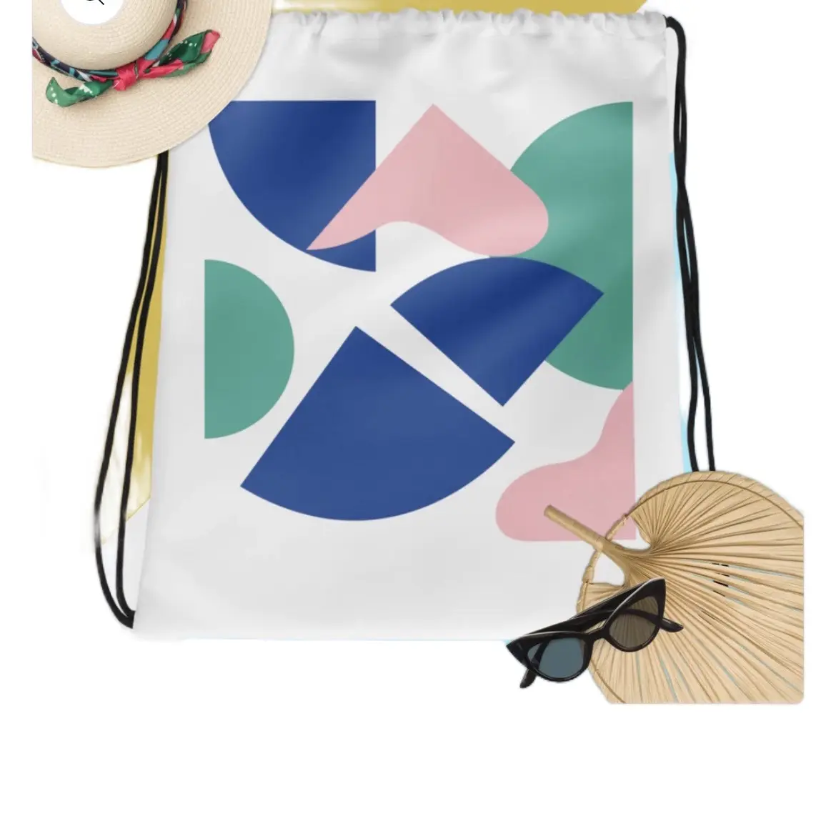 Drawstring Bag-Abstract Design
